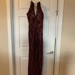 B. Darlin  sparkly maroon/gold dress